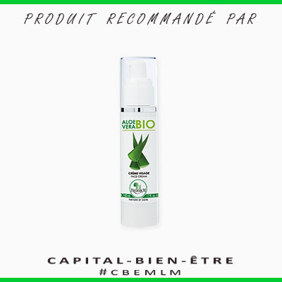 Crème visage aloe vera bio - 50 ml