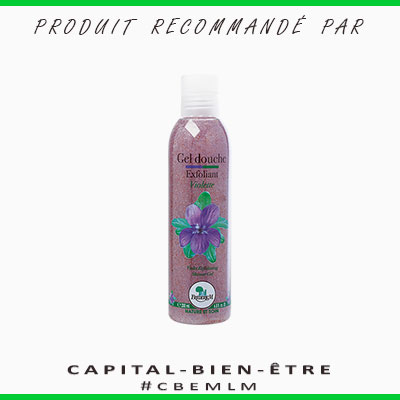 Gel douche exfoliant violette - 200 ml