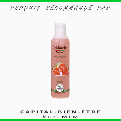 Gel douche nature fraise glacée - 200 ml