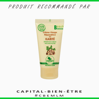 Crème visage réparatrice au karité - 75 ml