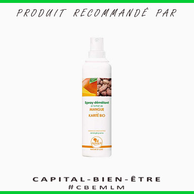 Spray démêlant à l'extrait de mangue et karité bio - 200 ml